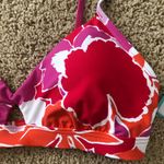 Seafolly  Australia Sun Dancer Spicy Orange 8 US Flower Bralette Bikini Swim Top Photo 2