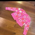 Crochet Floral Knit Cardigan Y2K Pink Size M Photo 3