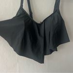 Torrid  Black Wireless Flounce Bikini Top Size 0/Large Photo 1