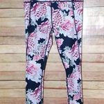 Athleta Athletic Size M Run Free Garden Party 7/8 Ankle Tight Yoga Pants Floral Photo 0