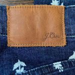 J. Crew. 9” High Rise Toothpick Jeans w/floral pattern. Size 25 Blue Photo 4