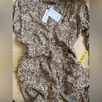 ZARA  brown printed dress Photo 6