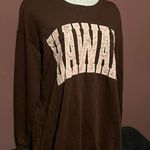 SheIn New Brown Sweatshirt Hawaii Logo Size Large Photo 2