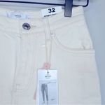 Mango MNG Ecru Cream High Waist Tapered Ankle Mom Jeans Size 1 NWT Photo 7