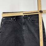 J.Crew Skirt Womens 26 Black Denim Raw Hem Pencil Mini Cotton Photo 6