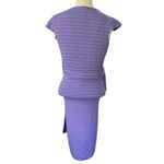 Seraphine Tanya Blue Purple Printed Maternity Wrap Dress Photo 2