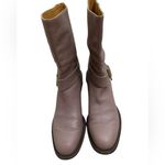 Chloé Chloe Taupe leather equestrian Mid calf riding boots Photo 4