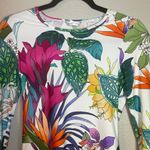 Trina Turk Top Womens Small? Athletic Pullover Long Sleeve Floral Photo 5