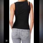 Paige Nwt  yuzu black cutout tank $140 minimalist classic designer boho revolve Photo 2