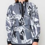 Nike Women’s Size Small Windbreaker Jacket Sportswear Marble All Over Print Photo 0