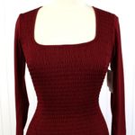 Row A Womens Mini Dress Large Smocked Bodycon Going Out Party Club Y2K Retro Red Photo 4