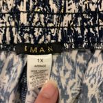 IMAN Global Chic Wide Leg Palazzo Pants Elastic Waist Size 1X Flowy Blue Photo 1