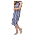 Three Dots  Kay Stripe Tank Dress Size Large‎ New with Tags Photo 1