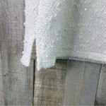 Kasper Size Large Ivory Textured Sequin Sleeveless Jewel Neck Tank Top Photo 3