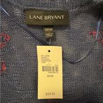 Lane Bryant NWT Navy Sweater Vest with Red Details Photo 2