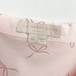 Gal Meets Glam Nightshirt Pajamas Cotton Blush Bow Pink Photo 13