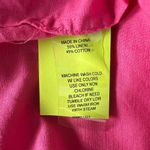 Chaus Sport Womens Shirt Small Linen Cotton Bold Beachy Lagenlook Coastal Dressy Pink Photo 8