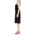 Nordstrom Lewit Velvet Slip Dress 6 NWT Silk Ruched Side Tie Empire Waist Photo 4