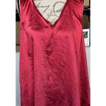 Lilla P Womens Tank Top Sz XL Satin Red Shark Bite Hem Holiday Christmas Edgy Photo 10