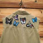 Cinq a Sept Canyon Embellished Cotton Vest Shacket Tan Size XS Photo 9