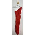 House Of CB  Valentina Asymmetric Cutout One-Shoulder Midi Dress Scarlet X-Small Photo 10