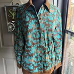 Vintage 90s wild horse western cotton barn jacket, size large Brown Photo 1