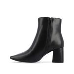 Journee Collection  Women’s Haylinn Square Toe Bootie- Black- Size 9.5 Photo 1