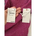 Good American NWT  RUCHED PINK METALLIC SPARKLE MINI DRESS Size 3 or Large Photo 6