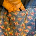 Banana Republic VTG  Floral Denim Button-Up Shirt SZ:M Photo 4