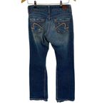 BKE Denim Culture Boot Jeans Womens 28 x 31.5 Distressed Raw Hem Fade Wash Photo 3