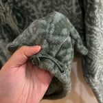 Eddie Bauer Vintage  Green Patterned Super Soft Fleece Jacket Photo 5