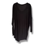 Athleta  Threadlight Asym Relaxed Long Sleeve Top Black‎ Large Petite Photo 3