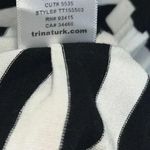 Trina Turk  xs dress sleeveless black white striped dress stretchy dress neutral Photo 5