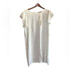Valentina Naldi White Eyelet Flutter Sleeve Mini‎ Dress Made in Italy Size M Photo 9