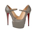Christian Louboutin  - Lady Daf 160 Cobra Platform Heels Rare Acier Grey Sz 41 Photo 0