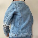 Levi's Vintage Destroyed Sherpa Denim Jacket in Medium Wash Photo 2