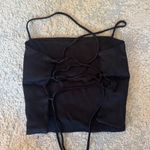 ZARA  Black Tie Back Top Photo 1