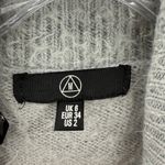 Missguided  Gray Mock Neck Long Sleeve Mini Knit Sweater Dress Women's Size 2 Photo 3