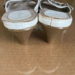 Sonoma  Cheeky White Leather Floral Heels Sz 7 Sandals Boho Photo 5