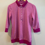 Nike ‎ GOLF Women’s Short Sleeve Polo Pink Fuchsia Tour Premium Dri-Fit Medium Photo 0