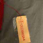 Chinawear NWT Vintage  Floral Embroidered Red Cable Knit Sweater, size M Photo 13