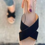 Soda Black Espadrille Slip On Sandal Photo 0