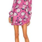Yumi Kim NEW  Velvet Morning Hot Pink Floral Daphne Silk Mini Dress Size 4 Photo 0