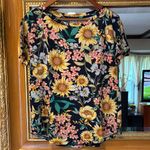 Maurice's  Blue Sunflower Tee - Size M Photo 0