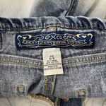 No Excuses Vintage Y2K Ombre Denim Button Fly Mid Rise Summer Jean Short Shorts Photo 5