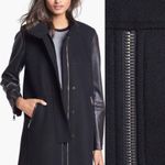 Milly  100% Lambskin Leather Sleeve,Black Jacket,Shell 80% Wool 20%Polyamide Photo 13