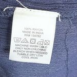 Blush HINT OF  Navy Blue Floral Crochet Off The Shoulder Romper Small NWT Photo 11