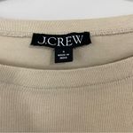 J.Crew Tan Mariner jersey long-sleeve T-shirt with floral embellishment size S Photo 4