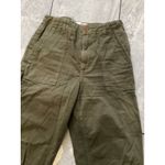 Reformation  Utility Pants Army Green Cargo Style Distressed Hem Size 26 Photo 1