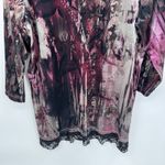 Vintage Y2K CJ Banks Whimsigoth Sweater Womens 2X Pink Sequin Velvet Black Lace Photo 10